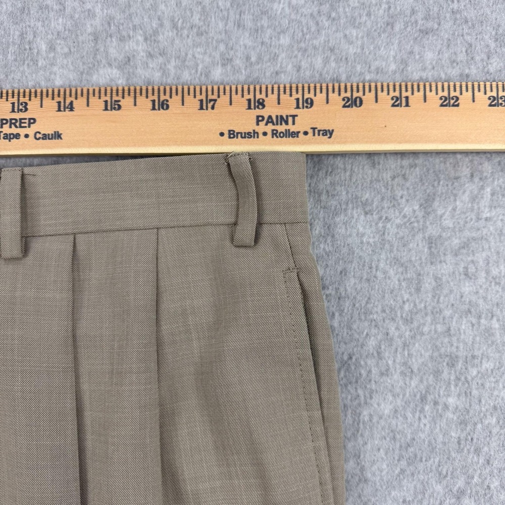 Lauren Ralph Lauren Dress Pants Mens 38 Beige Pleated Cuffed‎ Classic Work 38x30 - Picture 5 of 9
